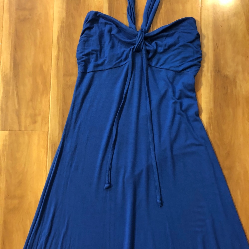 Blue Halter Dress